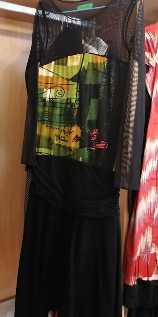Paramita. Vestido midi multicolor