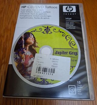 Tatuajes HP CD/DVD - 15 hojas