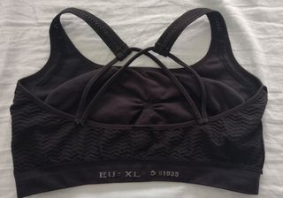 Sujetador deportivo Decathlon negro - XL