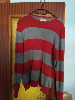 Jersey rayas Springfield rojo gris