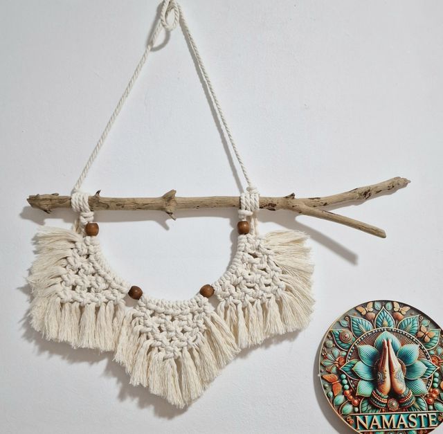 Tapiz macramé tejido a mano