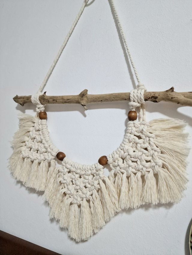 Tapiz macramé tejido a mano
