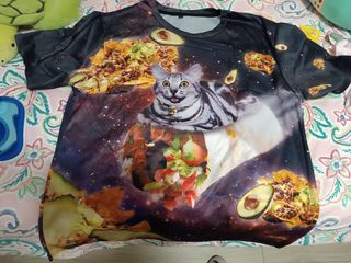 Camiseta Gato Galaxia Tacos