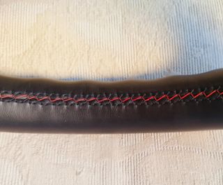 Volante BMW pelle cuciture rosse
