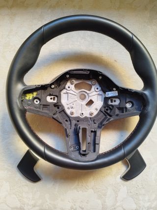 Volante BMW pelle cuciture rosse