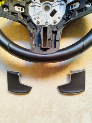 Volante BMW pelle cuciture rosse