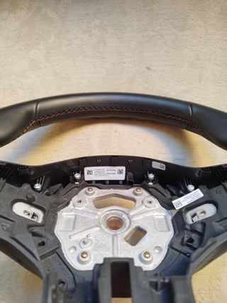 Volante BMW pelle cuciture rosse