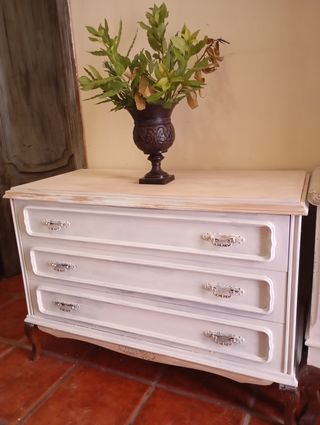 Mesitas noche blancas - Muebles antiguos