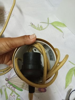 Portalámparas dorados (x2)
