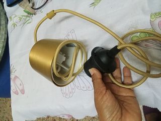 Portalámparas dorados (x2)