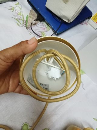 Portalámparas dorados (x2)