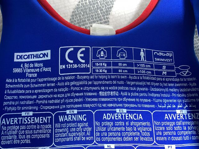 Chaleco natación niño Nabaiji