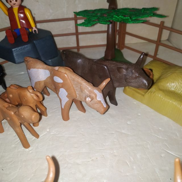 PLAYMOBIL - Lote Granja Vintage Cerco Vacas