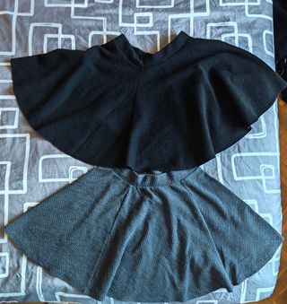 2 Faldas: Negra y Gris