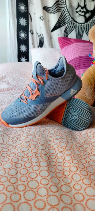 Zapatillas Adidas Adizero Defiant Gris-Naranja 37