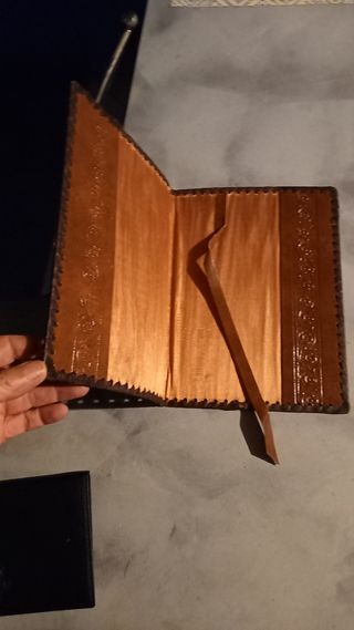 2 Portafogli Pelle - Marrone Verde