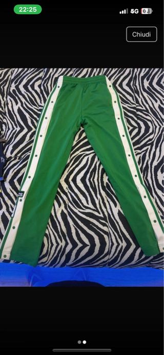 Pantaloni Adidas verdi - con bottoni
