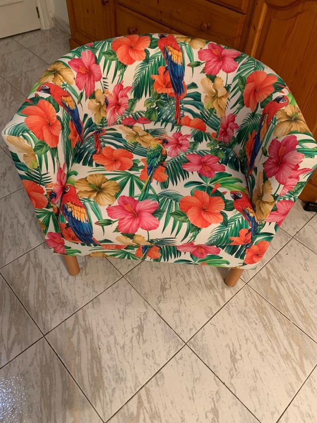 Butaca estampada loros - Tropical