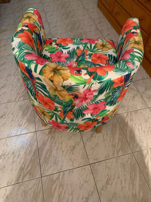 Butaca estampada loros - Tropical