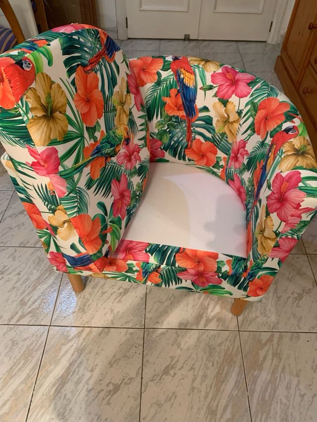 Butaca estampada loros - Tropical
