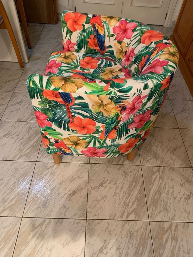 Butaca estampada loros - Tropical