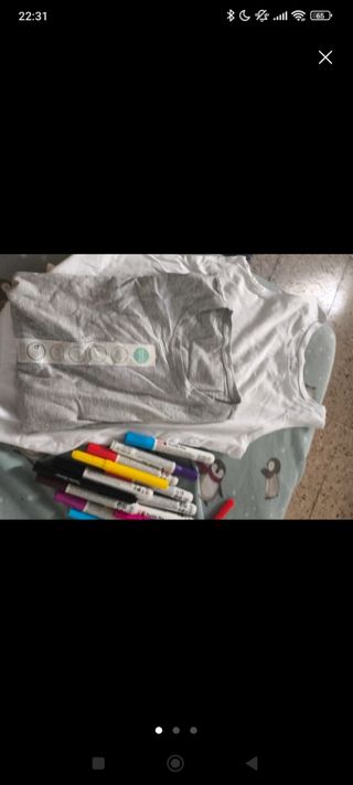 Camisas blancas + rotuladores