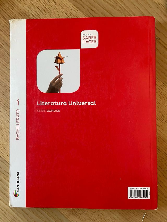 LITERATURA UNIVERSAL. 1 BACHILLERATO. SANTILLANA