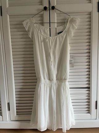 Vestido Zara blanco XS