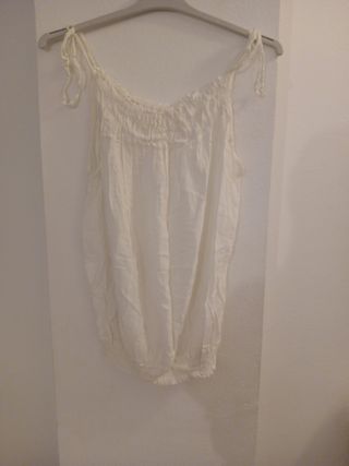 Blusa blanca tirantes - verano