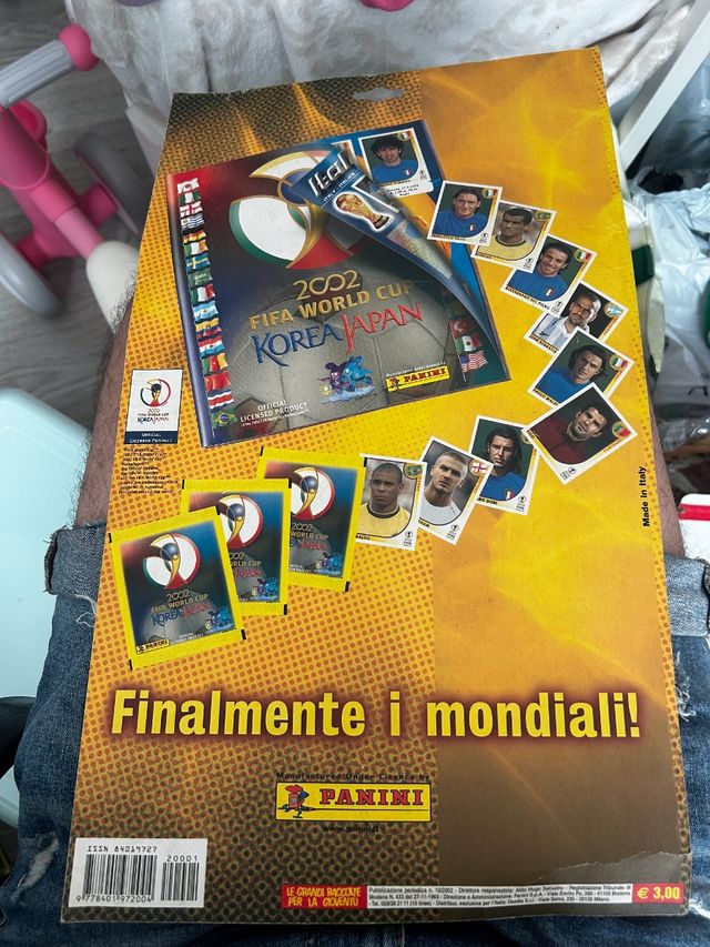 Álbum Mundial 2002 Panini pack inicio