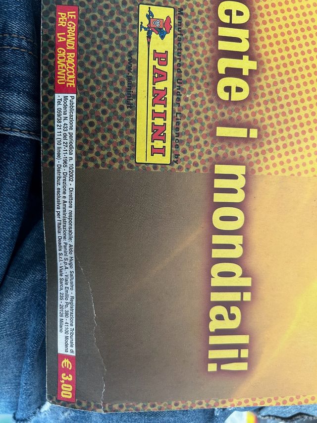 Álbum Mundial 2002 Panini pack inicio