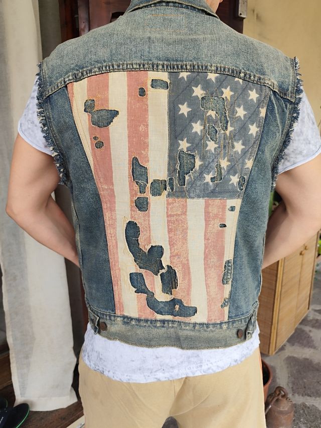 Gilet jeans Ralph Lauren vintage