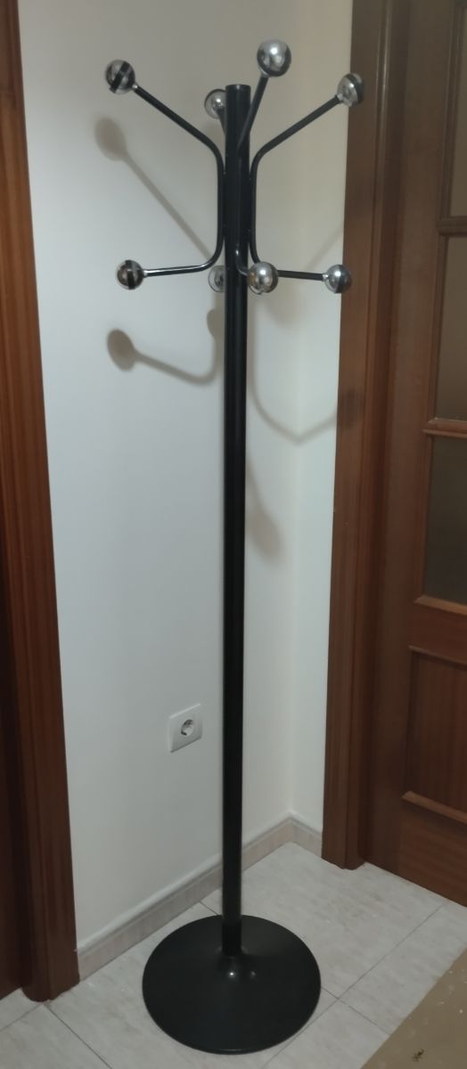 Appendiabiti in metallo nero-argento