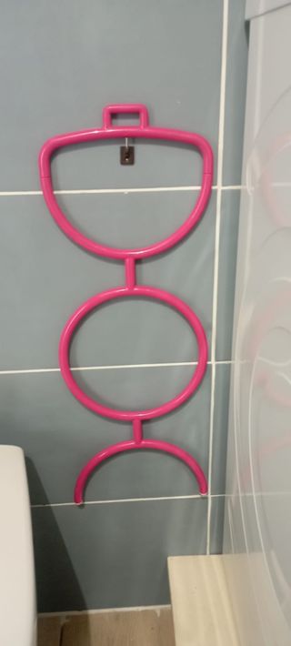 Porta asciugamani rosa 