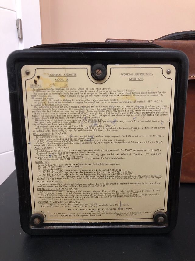 Multímetro Universal Avometer antiguo