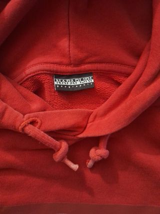 Felpa Napapijri rossa con cappuccio taglia S