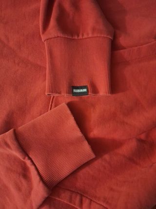 Felpa Napapijri rossa con cappuccio taglia S