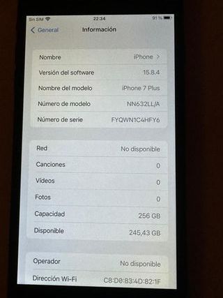 iPhone 7 Plus 256GB - Negro - ¡Oferta!