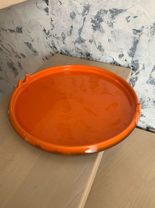 Vassoio vintage arancione anni '70