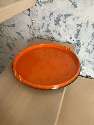 Vassoio vintage arancione anni '70