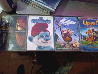 DVDs infantis - Up, Smurfs, Ice Age
