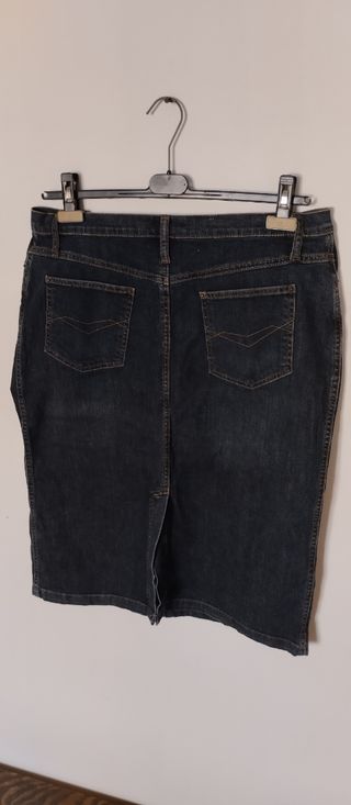 Gonna jeans blu