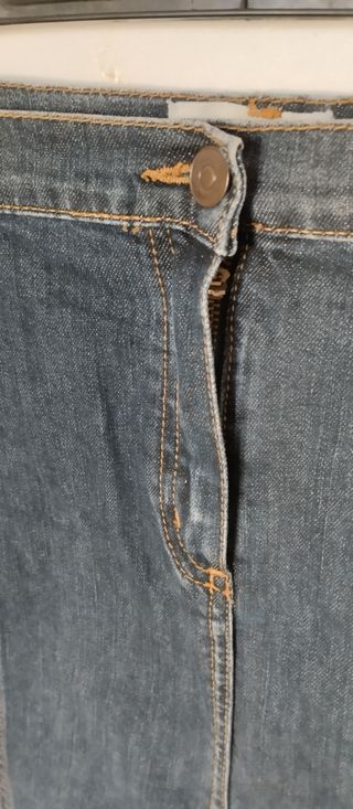 Gonna jeans blu