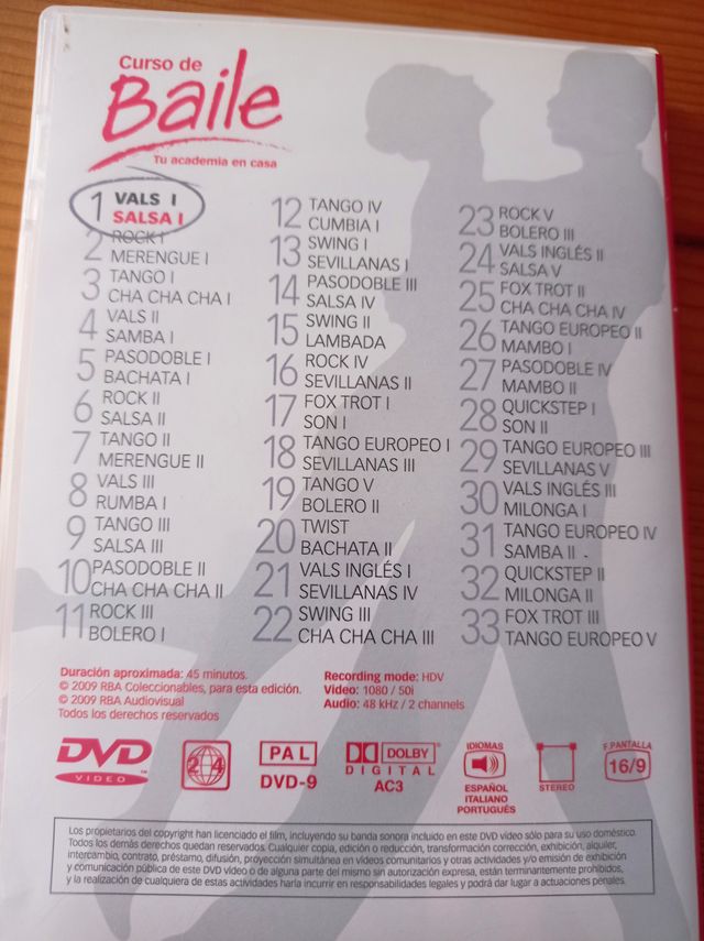 Curso Baile DVD - Academia en Casa