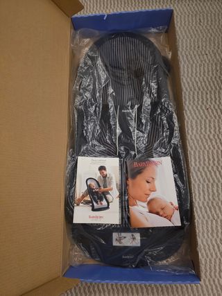 Hamaca / Balancin BabyBjorn - Negra con rayas