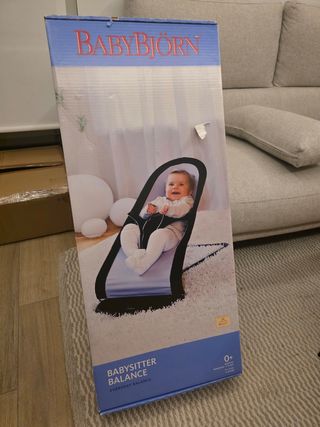 Hamaca / Balancin BabyBjorn - Negra con rayas