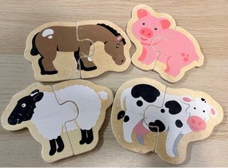 Puzzles de madera (3) - animales