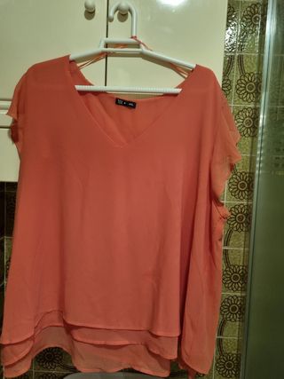 Blusa blanca TEX XL - Gasa