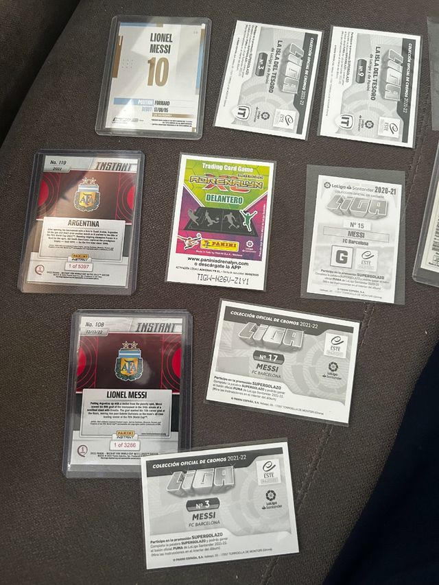 Cartas Leo Messi - 10 cartas
