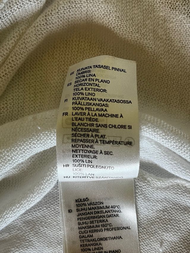 Maglia lino H&M bianca XXXL